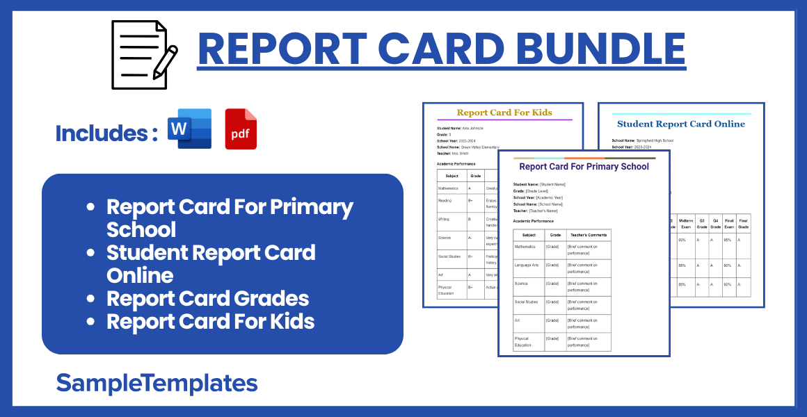 report card bundle