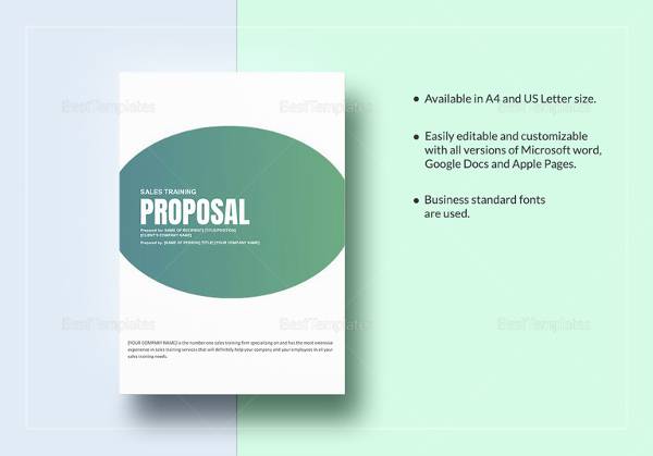 sales training proposal template