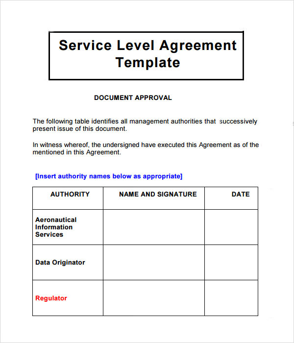 FREE 21+ Sample Service Level Agreement Templates in PDF | MS Word ...