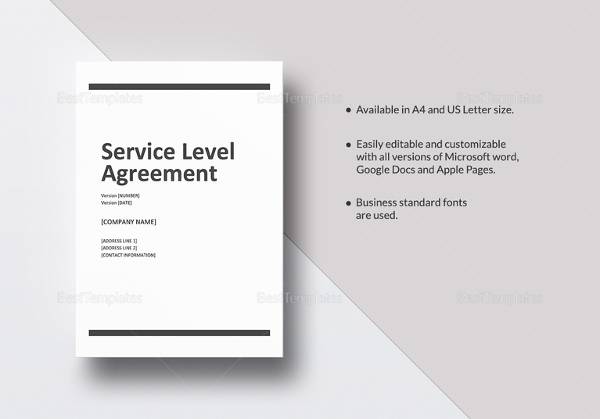 service level agreement template1
