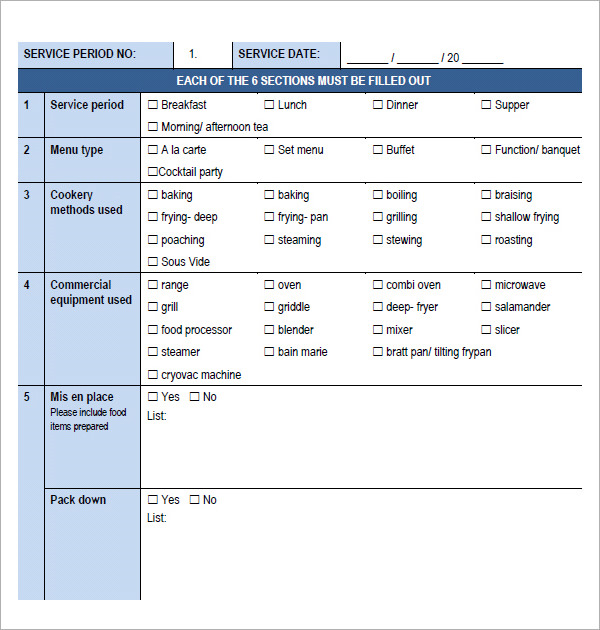 shift evidence log sheet template