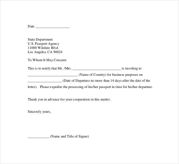 simple business letter