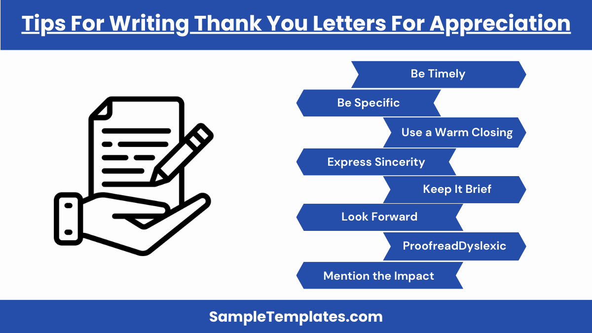 tips for writing thank you letters for appreciation