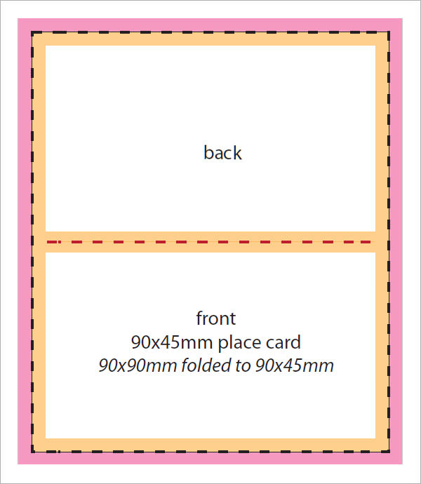FREE 7+ Place Card Templates in MS Word PDF