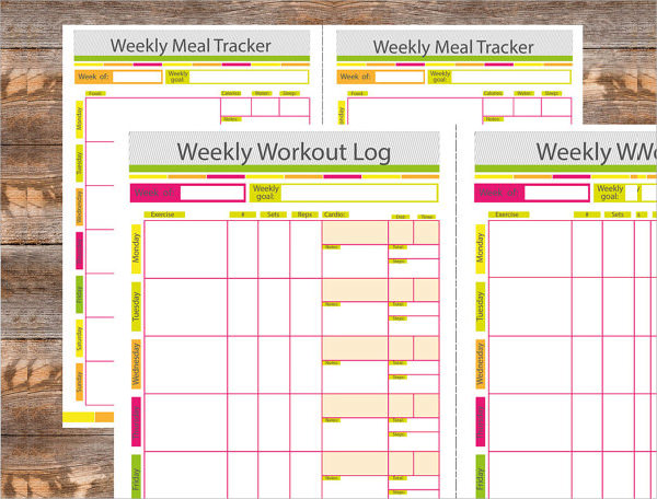 weekly workout log