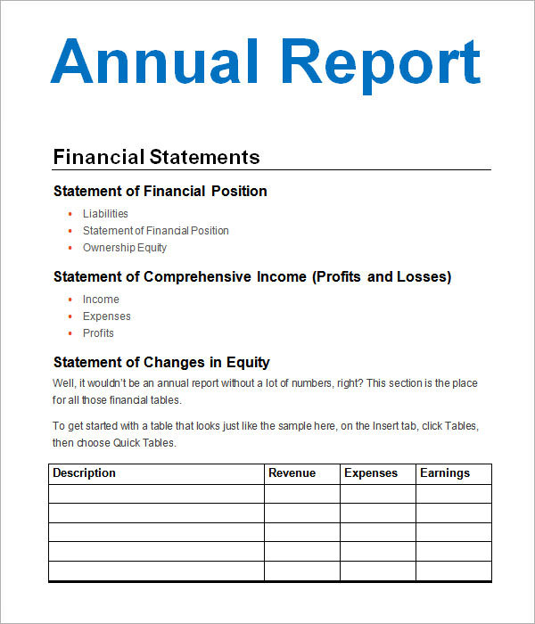 FREE 24+ Annual Report Templates in MS Word PDF Apple Pages Google Docs