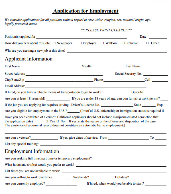 At Will Employment Contract Template