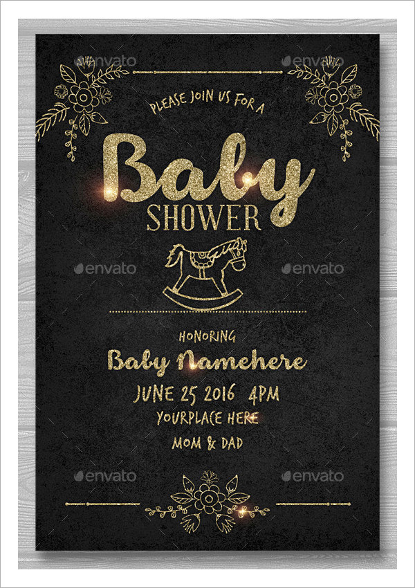 20 Sample Printable Baby Shower Invitation Templates Sample Templates