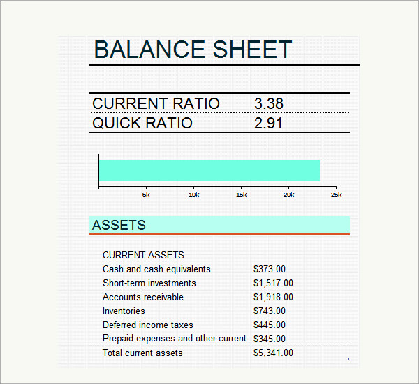 6+ Sample Balance Sheets  Sample Templates