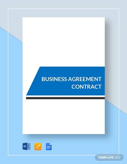 business agreement contract