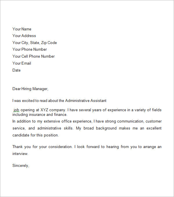 business cover letter sample1