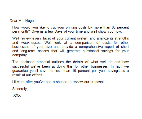 business proposal letter template