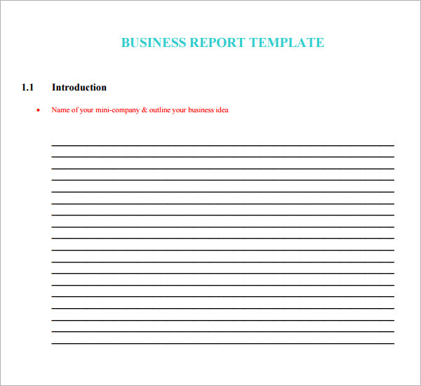 business report definition