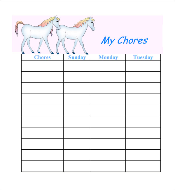 free-7-chore-list-templates-in-ms-word-excel-pdf