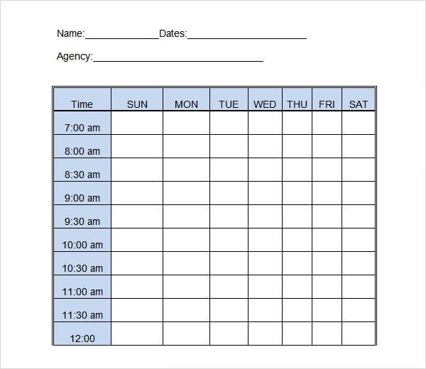 daily work log template