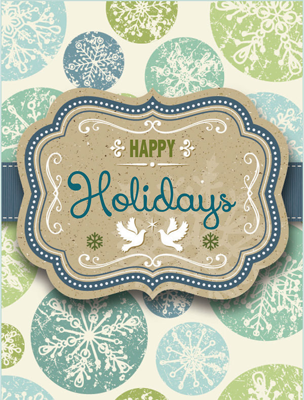 holiday ecard template