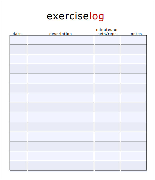 fitness guru workout log