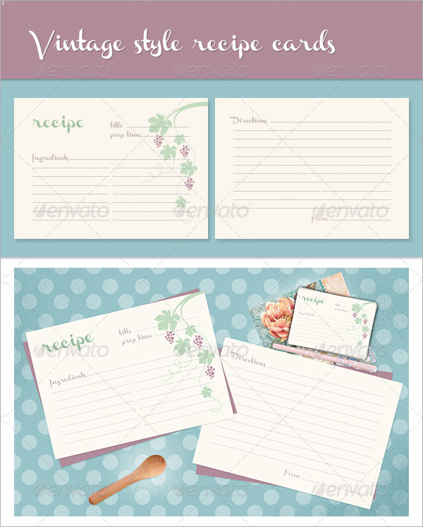 create your own recipe card template for word