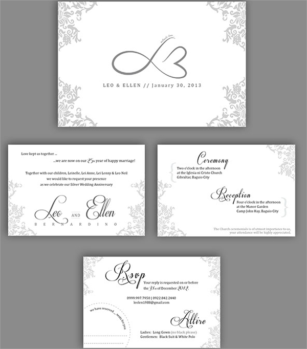 FREE 13  Sample Amazing Anniversary Invitation Templates in AI MS