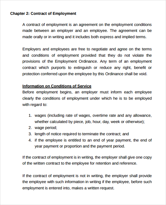 casual employment contract