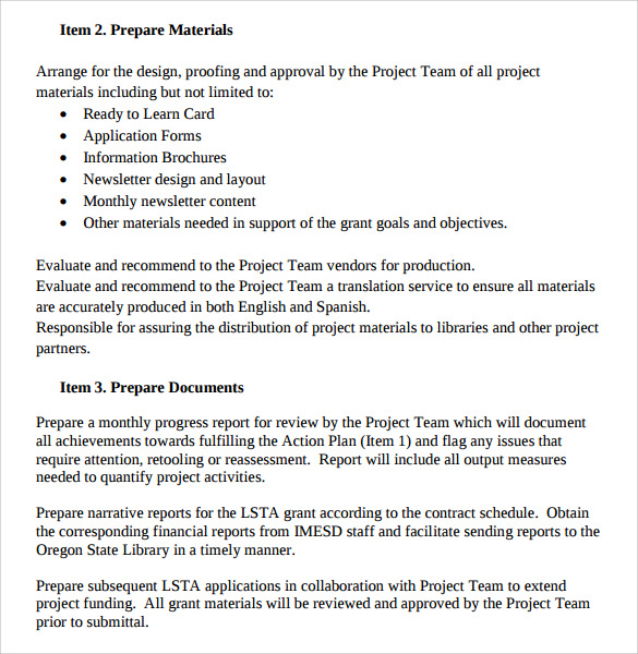 scope of work template free download