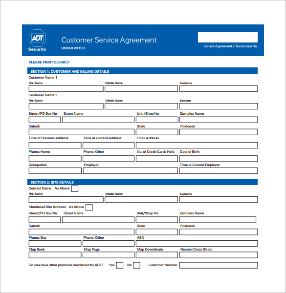 14 Sample Service Contract Templates to Download | Sample Templates