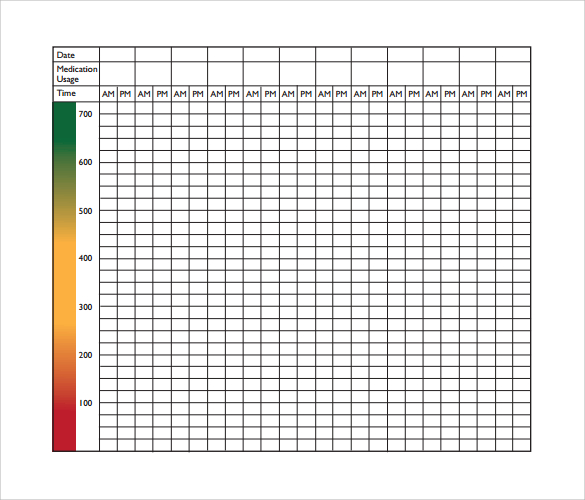 Printable Peak Flow Chart Pdf Printable Word Searches