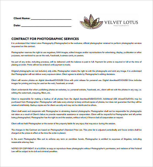 Simple Contract Template - 9+ Download Free Documents in 