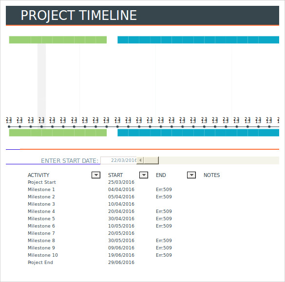 project timeline template excel1