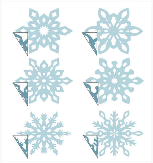 3d snowflake template1