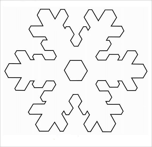 folding snowflake template