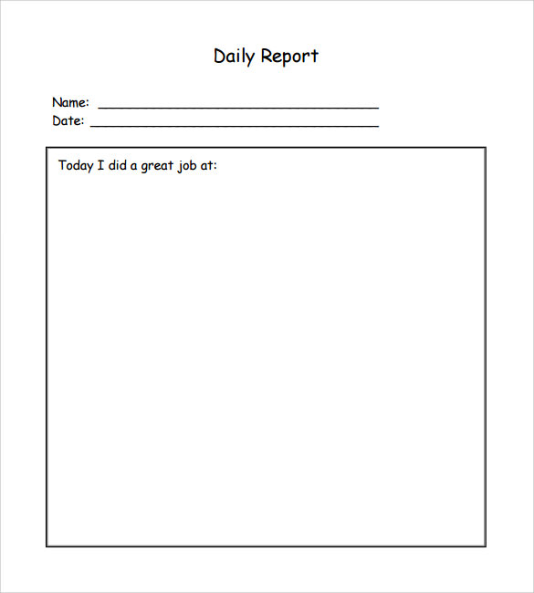 daily report pdf