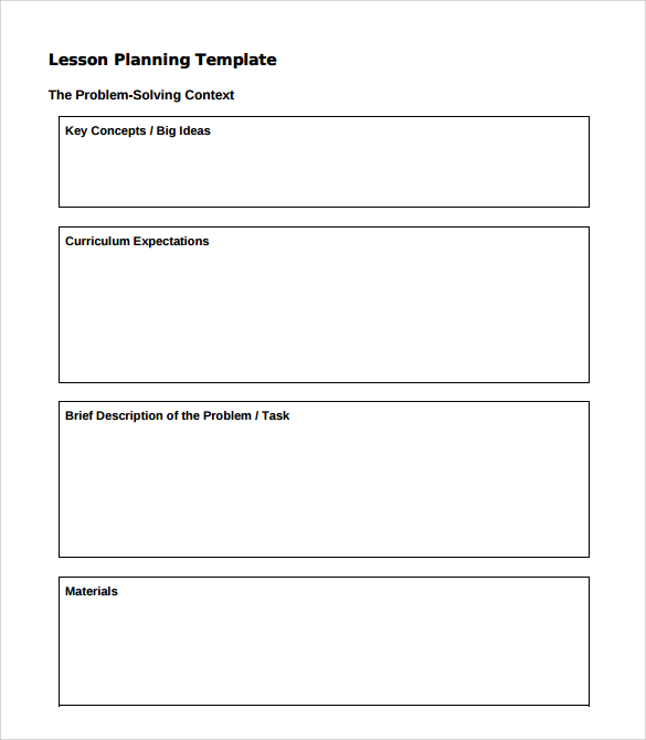 10 sample preschool lesson plan templates sample templates