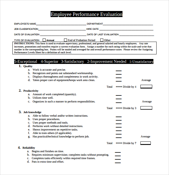 free-9-sample-performance-evaluation-templates-in-pdf-ms-word