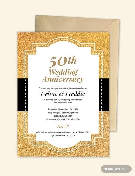 50th wedding anniversary invitation1