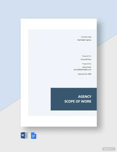 agency scope of work statement template