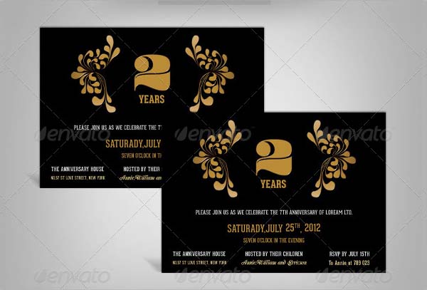 anniversary invitation template