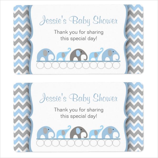 baby shower water bottle label template