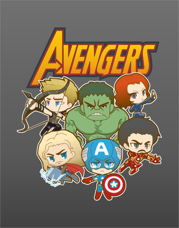 chibi avengers