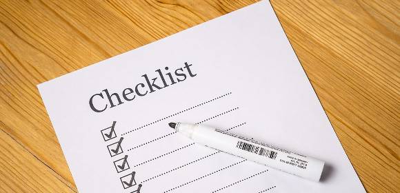 cleaning checklist 