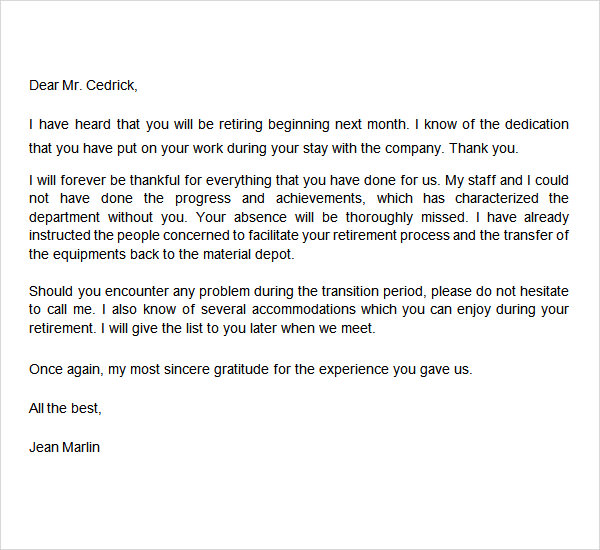 How To Write A Letter Of Resignation For Retirement Congratulations on Your Retirement Letter