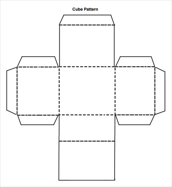 Large Cube Template PDF Template