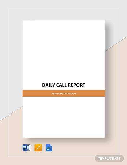 daily call report 