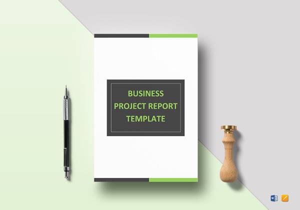 easy to print business project report template