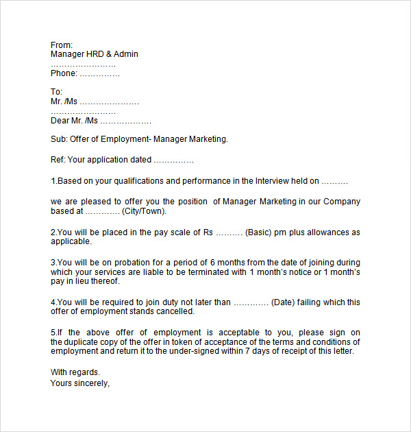 certificate letter doc employment Letter Download Employment Doc  Free 7