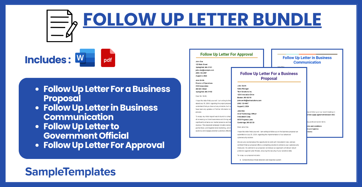 follow up letter bundle