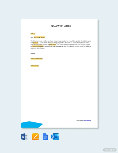 follow up letter template