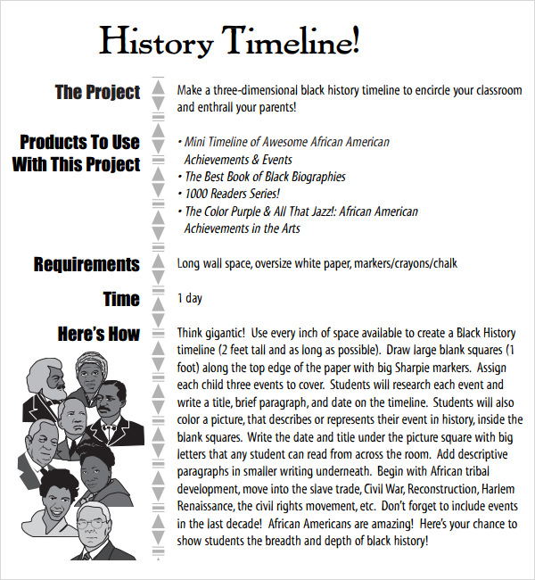 giant history timeline template