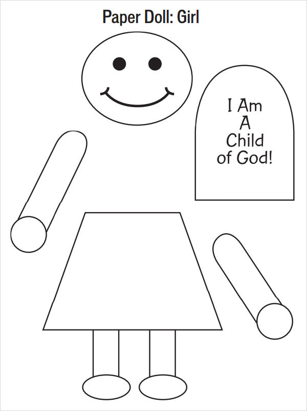 Free Paper Doll Template