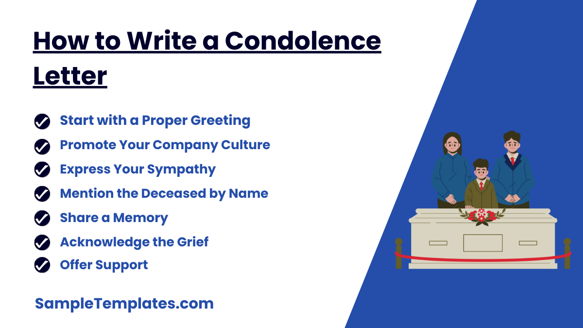 how to write a condolence letter